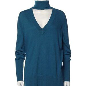 Tome NYC Turtle Neck Long Sleeve Sweater Merino Wool Blend Size S